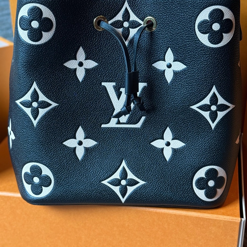 Louis Vuitton Black and White Monogram Backpack